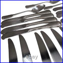 Oneida Stainless American Colonial Flatware Set of 53 Knifes Spoons Forks