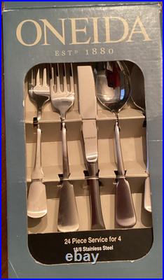 Oneida Stainless COLONIAL BOSTON 18/8 INDONESIA 24 Pieces Service for 4 Unused