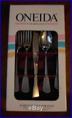 Oneida Stainless COLONIAL BOSTON 18/8 USA 20 Piece Service for 4 Unused