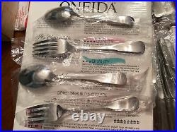 Oneida Stainless COLONIAL BOSTON 18/8 USA 44 Piece Service 7+ w Pistol Knives