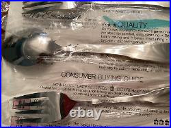 Oneida Stainless COLONIAL BOSTON 18/8 USA 44 Piece Service 7+ w Pistol Knives