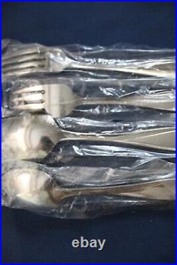 Oneida Stainless Camber Scroll 20 Piece Service for 4 Unused Flatware USA