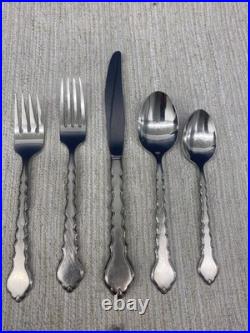 Oneida Stainless Cello 5pc Place Setting USA Community 6 Sets- Fork Spoon Knife
