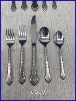 Oneida Stainless Cello 5pc Place Setting USA Community 6 Sets- Fork Spoon Knife