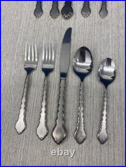 Oneida Stainless Cello 5pc Place Setting USA Community 6 Sets- Fork Spoon Knife