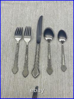 Oneida Stainless Cello 5pc Place Setting USA Community 6 Sets- Fork Spoon Knife