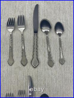 Oneida Stainless Cello 5pc Place Setting USA Community 6 Sets- Fork Spoon Knife