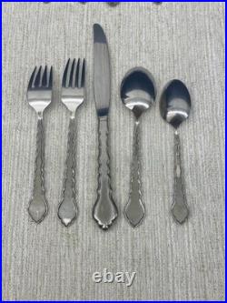 Oneida Stainless Cello 5pc Place Setting USA Community 6 Sets- Fork Spoon Knife