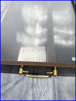 Oneida Stainless Flatware 18/10 DOVER 31 piece Set Service for of 6 In Wood Box