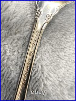 Oneida Stainless Flatware 18/10 DOVER 31 piece Set Service for of 6 In Wood Box