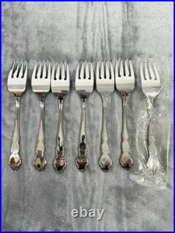 Oneida Stainless Flatware 18/10 DOVER 31 piece Set Service for of 6 In Wood Box