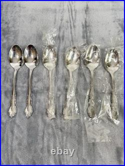 Oneida Stainless Flatware 18/10 DOVER 31 piece Set Service for of 6 In Wood Box