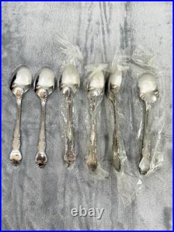Oneida Stainless Flatware 18/10 DOVER 31 piece Set Service for of 6 In Wood Box