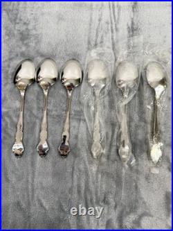 Oneida Stainless Flatware 18/10 DOVER 31 piece Set Service for of 6 In Wood Box