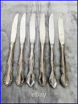 Oneida Stainless Flatware 18/10 DOVER 31 piece Set Service for of 6 In Wood Box