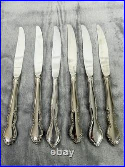 Oneida Stainless Flatware 18/10 DOVER 31 piece Set Service for of 6 In Wood Box