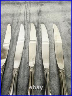 Oneida Stainless Flatware 18/10 DOVER 31 piece Set Service for of 6 In Wood Box
