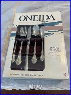 Oneida Stainless Flatware 20-Piece Service For Four Made In USA