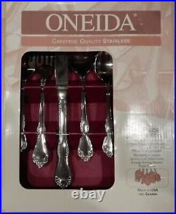 Oneida Stainless Flatware 45 PC Set Woodcrest New OLD STOCK READ