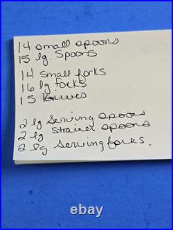 Oneida Stainless Flatware Azalea 80 Piece Set Lot Fork Knife Spoon