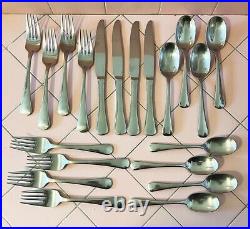 Oneida Stainless Flatware Chandler Discontinued Knife Forks Spoons 20 pcs 4-5pc