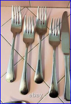 Oneida Stainless Flatware Chandler Discontinued Knife Forks Spoons 20 pcs 4-5pc