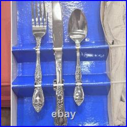 Oneida Stainless Flatware English Garden / Huntington 60 Pc. Service For 8 NOS