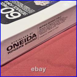 Oneida Stainless Flatware English Garden / Huntington 60 Pc. Service For 8 NOS