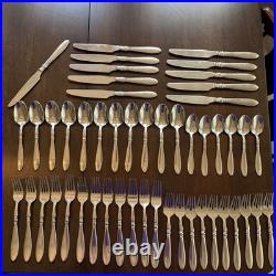Oneida Stainless Flatware MANCHESTER Set Of 50 Pieces. 6 Full Sets. DISCONTINUED Oneida Stainless Flatware MANCHESTER Set Of 50 Pieces. 6 Full Sets. DISCONTINUED