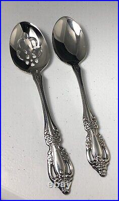 Oneida Stainless Flatware Monte Carlo 30 Piece Serving Spoons Knives Forks New
