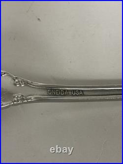 Oneida Stainless Flatware SATIN DOVER Set of 8 ICED TEA SPOONS -7-3/8 RARE! EX