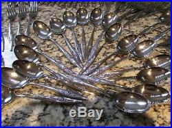 Oneida Stainless Flatware Set My Rose Silverware 100 Pce Complete Set + Serving