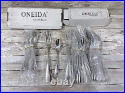 Oneida Stainless Flatware Set of 24 Forks and 12 Spoons T672FDIF Reflections