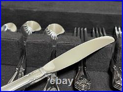 Oneida Stainless Flatware With Box Beautiful Set for 8, 45 Total Pcs