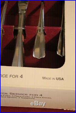 Oneida Stainless GALA IMPULSE 20 Piece Service for 4 Unused Place Setting USA
