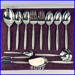 Oneida Stainless OLYMPIA 13 Pc Hostess Set Sugar spoon Ladle Large serving spoon