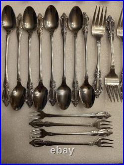Oneida Stainless RAPHAEL Flatware 58 Piece Set Service For 8