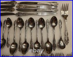 Oneida Stainless RAPHAEL Flatware 58 Piece Set Service For 8