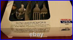 Oneida Stainless RENOIR PEMBROOKE ALWAYS 18/8 USA 50 Piece Service for 8 Unused