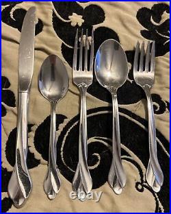 Oneida Stainless TRIBECA 30 Piece Set Lot Fork Spoon Knife 18/8 USA Flatware
