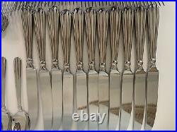 Oneida Stainless USA Silverware Flatware 57 Pieces