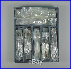 Oneida Stainless WHITTIER 34pc Stainless Flatware Set NOS New in Wrapper