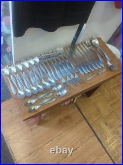 Oneida Sydney Hammered Stainless Steel Flatware Set 38 Pieces