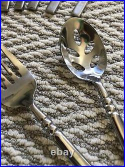 Oneida TORTOLA 18/10 Stainless Flatware & Serving Pieces 44 Pieces TotalNICE