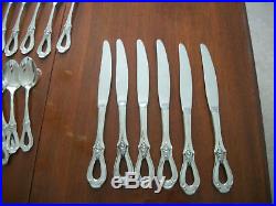Oneida TOUJOURS Cube Glossy Stainless Flatware 41 Pieces(8 serving pieces)