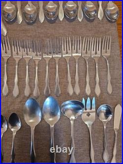 Oneida TWILIGHT Stainless Flatware Mixed 64 Piece Set 1881 Rogers Knives WEDDING Oneida TWILIGHT Stainless Flatware Mixed 64 Piece Set 1881 Rogers Knives WEDDING