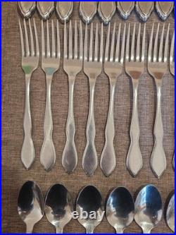 Oneida TWILIGHT Stainless Flatware Mixed 64 Piece Set 1881 Rogers Knives WEDDING Oneida TWILIGHT Stainless Flatware Mixed 64 Piece Set 1881 Rogers Knives WEDDING