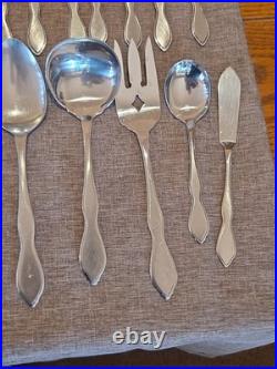 Oneida TWILIGHT Stainless Flatware Mixed 64 Piece Set 1881 Rogers Knives WEDDING