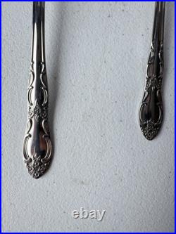 Oneida Thor Custom 105pc Floral Stainless Steel Flatware Set with Wood Case