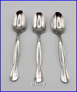 Oneida Torsade Set of 3 Teaspoons Stainless Twist Handles